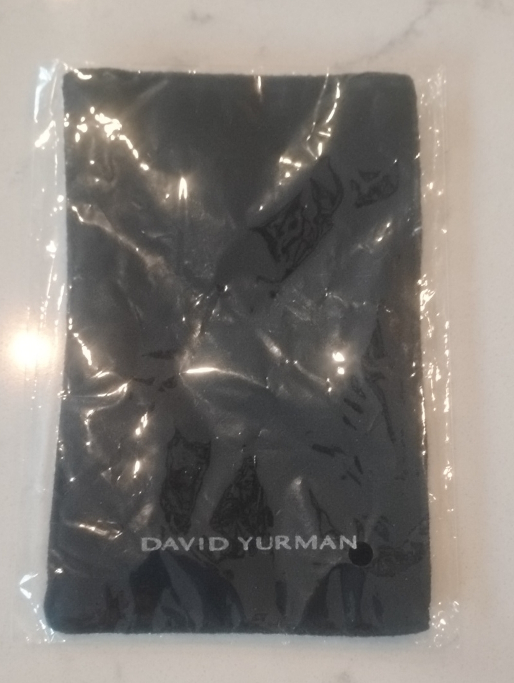David Yurman Black Velvet Cleaning Cloth 6" By 4.25"